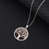 Cubic Zirconia Family Tree Pendant Necklace 80200046