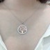 Cubic Zirconia Family Tree Pendant Necklace 80200046