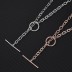 Circle Twisted Rope Chain Necklace 80200050