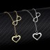 Love Heart Infinity Pendant Necklace 80200051