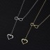 Love Heart Infinity Pendant Necklace 80200051