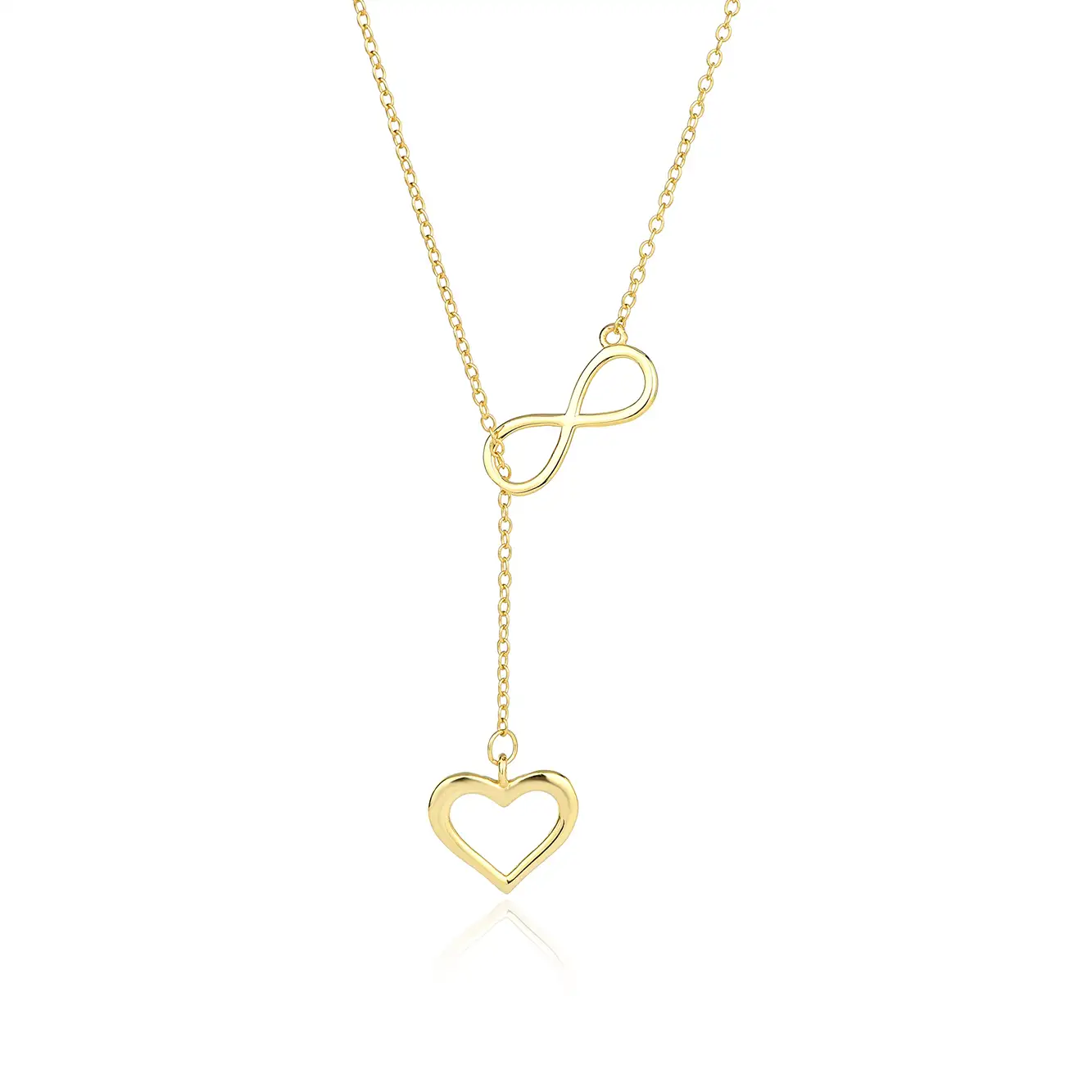 Love Heart Infinity Pendant Necklace 80200051
