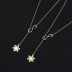 Snowflake Infinity Pendant Necklace 80200052