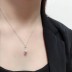 Cubic Zirconia Love Heart Pearl Pendant Necklace 80200065