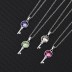 Austrian Crystals Key Pendant Necklace 80200068