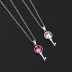 Austrian Crystals Key Pendant Necklace 80200068