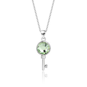 Austrian Crystals Key Pendant Necklace 80200068