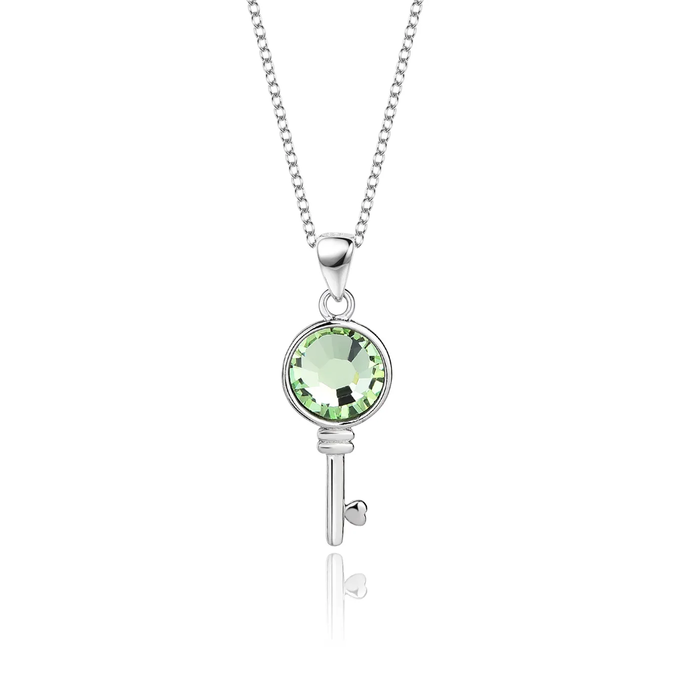 Austrian Crystals Key Pendant Necklace 80200068
