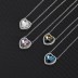 Austrian Crystals Love Heart Cubic Zirconia Pendant Necklace 80200069