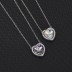 Austrian Crystals Love Heart Cubic Zirconia Pendant Necklace 80200069