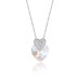 Austrian Crystals Love Heart Cubic Zirconia Pendant Necklace 80200071