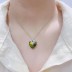 Austrian Crystals Love Heart Cubic Zirconia Flower Necklace 80200073