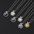Austrian Crystals Love Heart Cubic Zirconia Apple Pendant Necklace 80200074