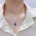 Austrian Crystals Love Heart Cubic Zirconia Apple Pendant Necklace 80200074