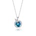 Austrian Crystals Love Heart Cubic Zirconia Apple Pendant Necklace 80200074