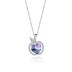 Austrian Crystals Love Heart Cubic Zirconia Apple Pendant Necklace 80200074