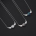 Austrian Crystals Love Heart Cubic Zirconia Wing Pendant Necklace 80200075