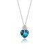 Austrian Crystals Love Heart Cubic Zirconia Pendant Necklace 80200076