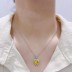 Austrian Crystals Love Heart Cubic Zirconia Pendant Necklace 80200077