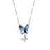 Austrian Crystals Butterfly Cubic Zirconia Pendant Necklace 80200078