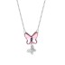 Austrian Crystals Butterfly Cubic Zirconia Pendant Necklace 80200078