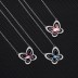 Austrian Crystals Butterfly Cubic Zirconia Pendant Necklace 80200079