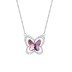 Austrian Crystals Butterfly Cubic Zirconia Pendant Necklace 80200079