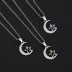 Austrian Crystals Star Moon Cubic Zirconia Pendant Necklace 80200080