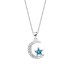 Austrian Crystals Star Moon Cubic Zirconia Pendant Necklace 80200080