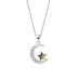 Austrian Crystals Star Moon Cubic Zirconia Pendant Necklace 80200080