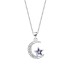 Austrian Crystals Star Moon Cubic Zirconia Pendant Necklace 80200080