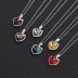 Austrian Crystals Love Heart Cubic Zirconia Pendant Necklace 80200081