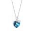 Austrian Crystals Love Heart Cubic Zirconia Pendant Necklace 80200081