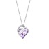 Austrian Crystals Love Heart Cubic Zirconia Pendant Necklace 80200083