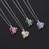 Austrian Crystals Love Heart Cubic Zirconia Pendant Necklace 80200085