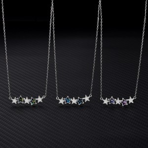 Austrian Crystals Stars Cubic Zirconia Necklace 80200087