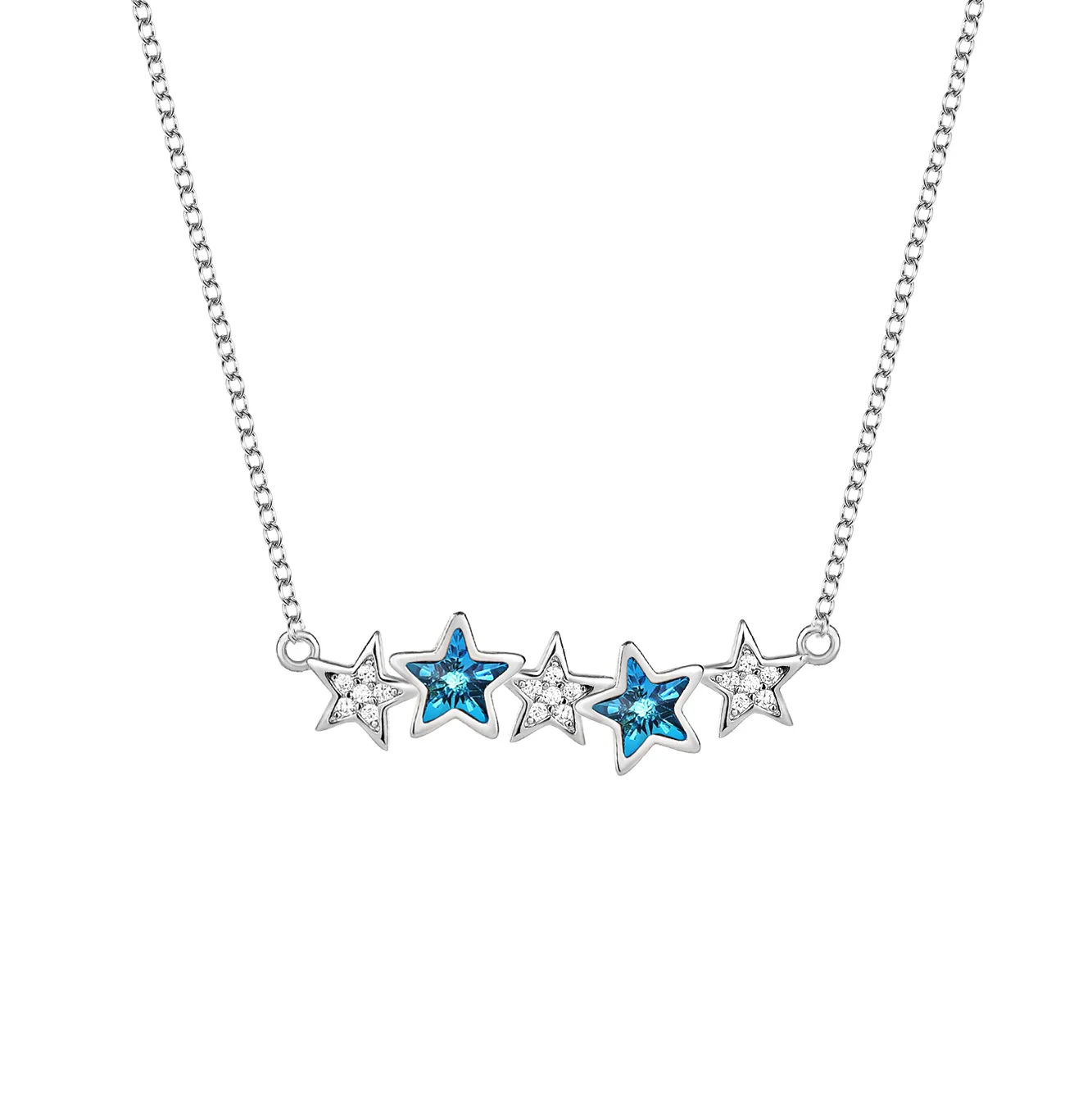 Austrian Crystals Stars Cubic Zirconia Necklace 80200087