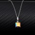 Austrian Crystals Cube Cubic Zirconia Pendant Necklace 80200089