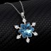 Austrian Crystals Snowflake Cubic Zirconia Pendant Necklace 80200091