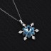 Austrian Crystals Snowflake Cubic Zirconia Pendant Necklace 80200091