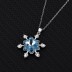 Austrian Crystals Snowflake Cubic Zirconia Pendant Necklace 80200091