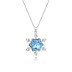 Austrian Crystals Snowflake Cubic Zirconia Pendant Necklace 80200091