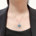 Austrian Crystals Snowflake Cubic Zirconia Pendant Necklace 80200091