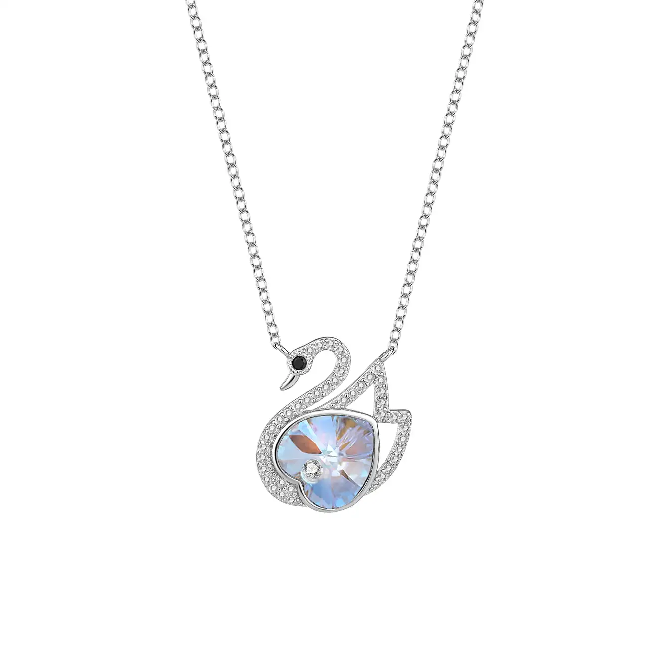 Austrian Crystals Swan Cubic Zirconia Necklace 80200094