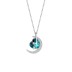 Austrian Crystals Love Heart Moon Cubic Zirconia Necklace 80200095