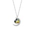 Austrian Crystals Love Heart Moon Cubic Zirconia Necklace 80200095