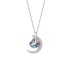 Austrian Crystals Love Heart Moon Cubic Zirconia Necklace 80200095