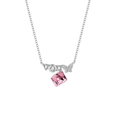 Austrian Crystals Cube Cubic Zirconia Necklace 80200096