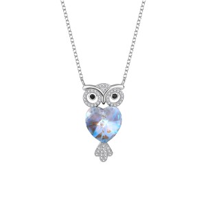 Austrian Crystals Owl Cubic Zirconia Necklace 80200098