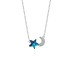 Austrian Crystals Star Moon Cubic Zirconia Necklace 80200100